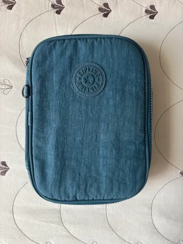 Estojo Kipling 100 Pens Original - Azul Petróleo (Excelente Estado)?