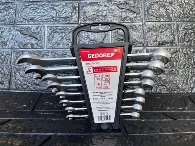 Jogo De Chave Combinada 8 A 19mm - Gedore - 8 Peças 