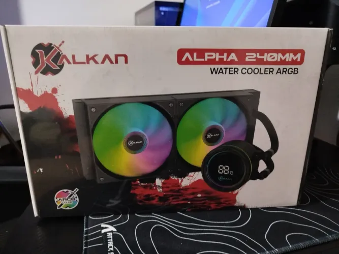 Water Cooler Kalkan Alpha 240 ARGB com display Preto [NOVO/LACRADO]