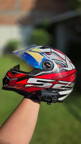 LS2 XDRON VERMELHO l HIGIENIZADO