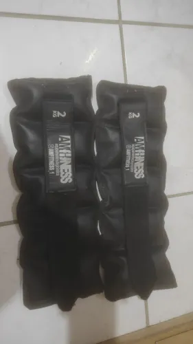 Par de Caneleiras de Peso 2kg Amfitness - Academia em Casa