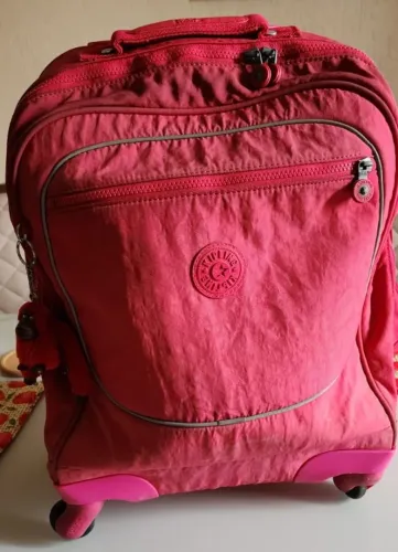 Mochila de rodinha Kipling Rosa originail (Leia a Descrição)