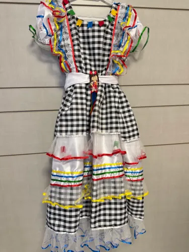 Vestido junino 7/8 anos