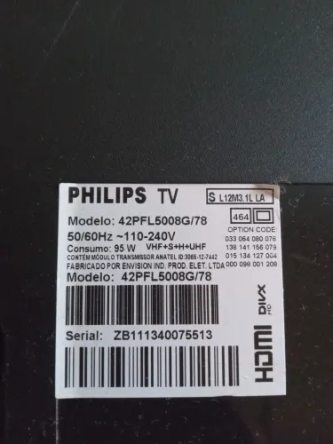 Tv Philips 43 polegadas com defeito na tela serve pra aproveitar as peças