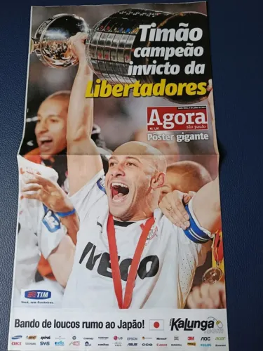 Poster gigante Corinthians - Timão campeão da Libertadores 2012 em estado de banca!!!