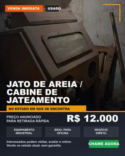 Cabine de jateamento / jato de areia Nortorf usado