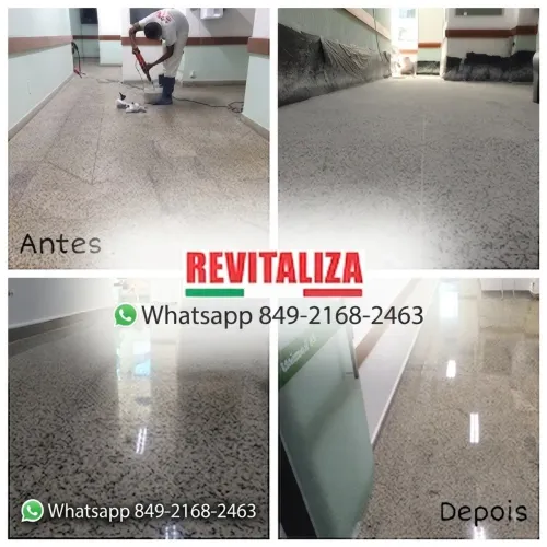 Revitalização de piso, cerâmica, concreto polido e Granilite