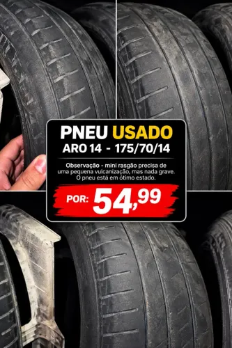 Pneu aro 175/75/14 precisa fazer um macarrão apenas