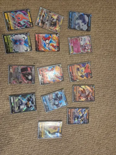 Cartas v, ex, e gx de diversas geraçoes