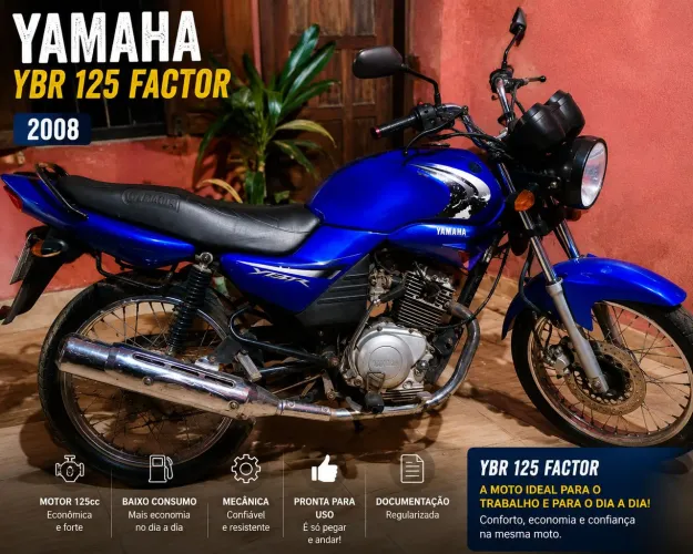 VENDO YAMAHA YBR 125 FACTOR 2008