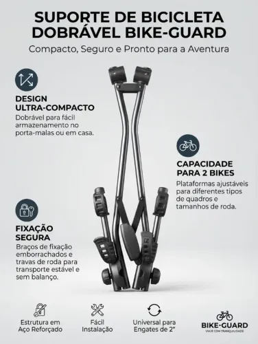 Suporte de bicicleta dobrável