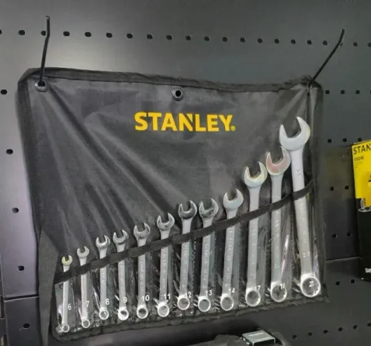 JOGO DE CHAVES COMBINADAS STANLEY 12 PEÇAS - 6 A 22MM