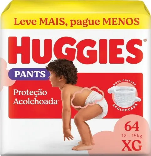 Fralda Huggies Supreme Care Roupinha XG - 64 fraldas
