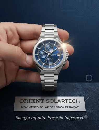 Relógio orient solar tech