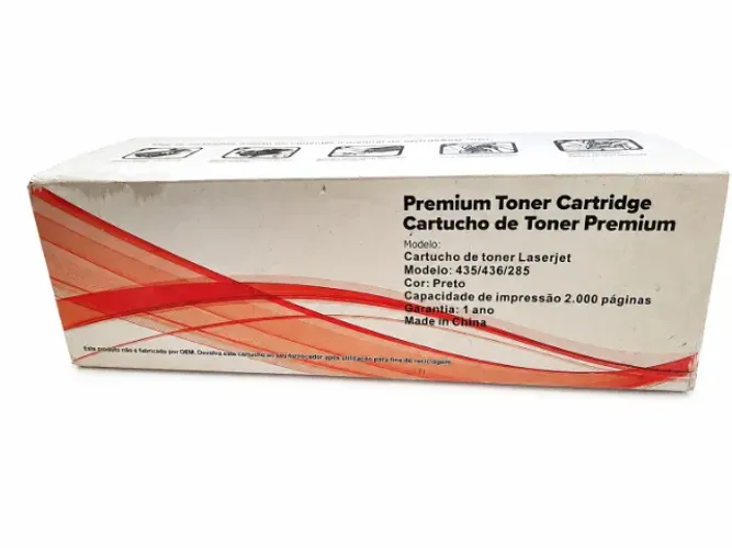 Cartucho Toner Compatível 435 436 285 Preto Lacrado Vencido