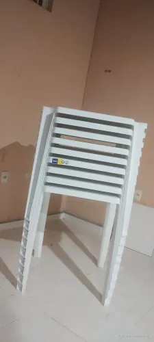 10 Mesas de Plástico Brancas para Festas - R$ 100 cada (ou R$ 1.000 o lote)<br>