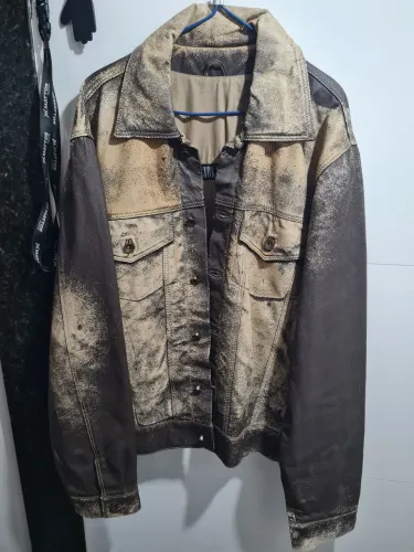 Jaqueta masculina Marrom tam G