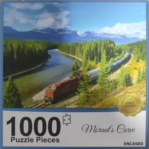 Quebra cabeça puzzle importado trem Morant's curve estado de novo 