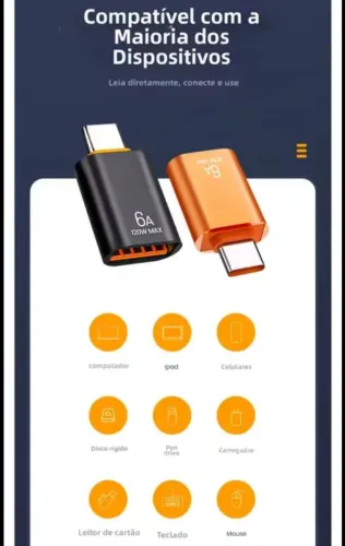 Adaptador conversor Tipo C para USB-A