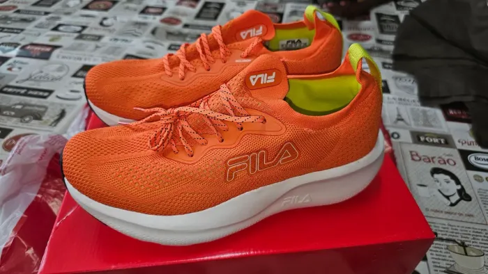 TENIS FILA INCLUSION N° 41 CORRIDA LARANJA