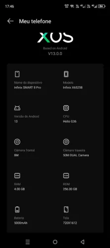 Celular infinix