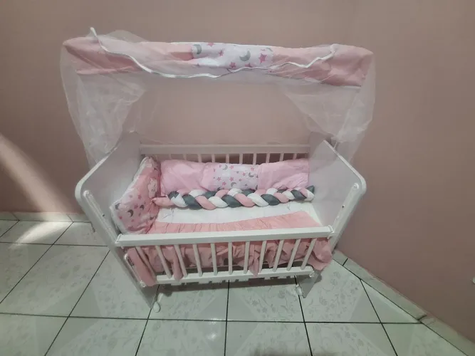 Mini berço com colchão