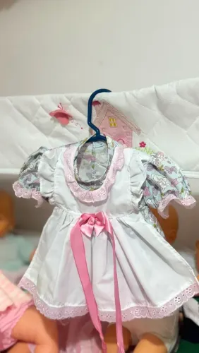 Vestido de boneca meu bebê da estrela 