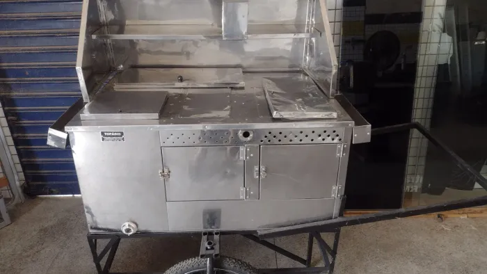 Carrinho de lanche todo de inox. Entrego 