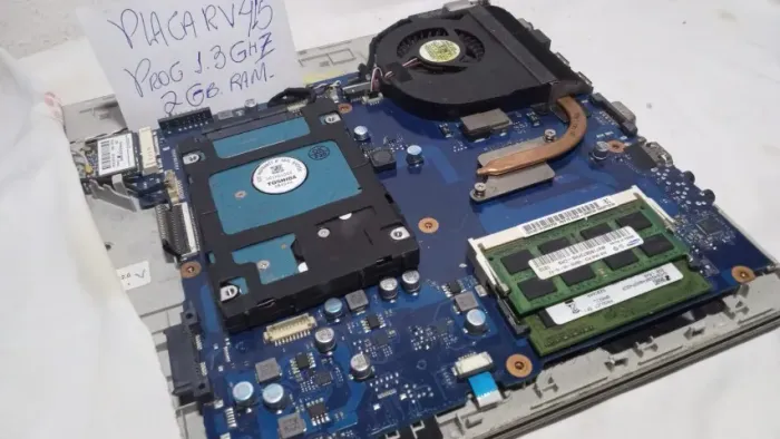 Placa Mae Rv411 Notebook Samsung +2gb Ram ddr3 +Hd 160G