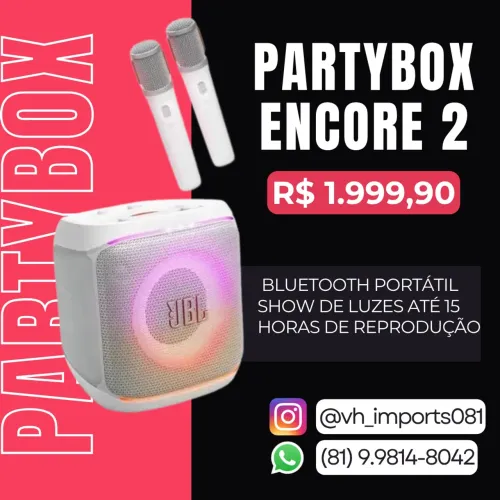 JBL Partybox Encore 2 - 2mic Lacrada