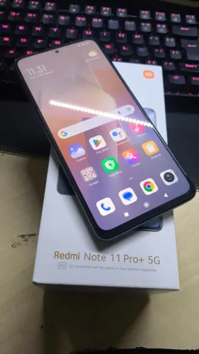 Redmi Note 11 Pro+ 5G (Carregamento 120w) + 6GB + 128GB - Cor Star Blue