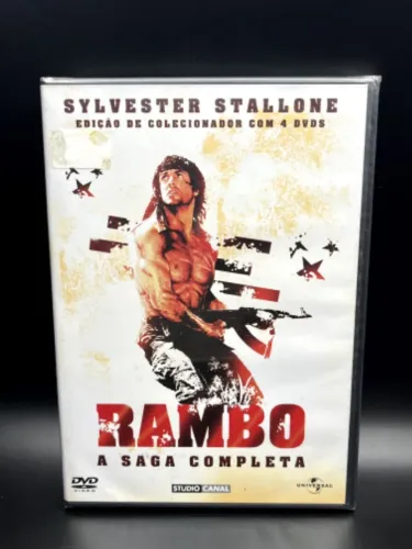 DVD FILME RAMBO - A SAGA COMPLETA - BOX COM 4 DVDS