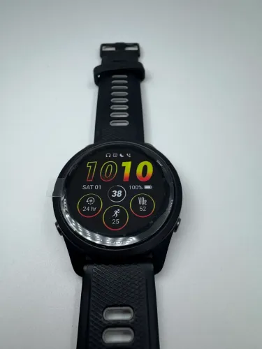 Garmin Forerunner 265 46mm AMOLED GPS - Caixa e Cabo Originais
