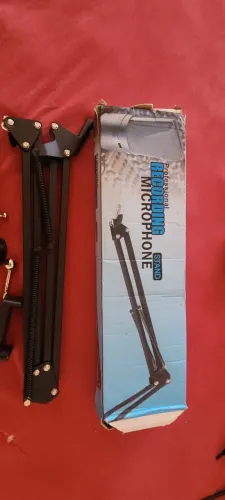 Braço Articulado Suporte De Mesa Para Microfone e celular Profissional 