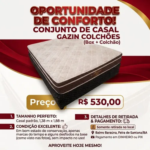 Cama Box de Casal Padrão