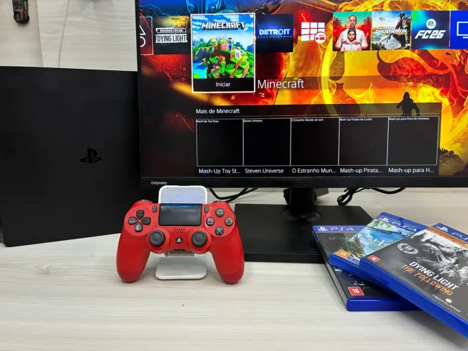 Ps4 Slim + Jogos
