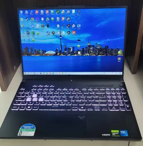 Notebook Asus Tuf Gaming F16 Fx607vj Nvidia Rtx 3050 Intel Core I5 210h 32gb Ram 512gb Tel