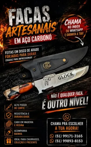 Facas artesanais