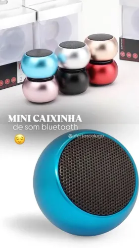 Mini Caixa de Som Bluetooth - Entrega todos os dias