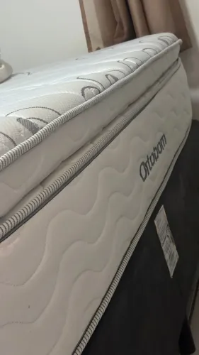 Cama Box + Colchão Queen Size Freedom Ortobom