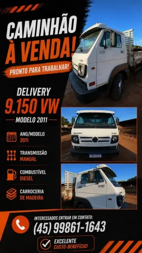 Caminhão VW 9150 Delivery 2011