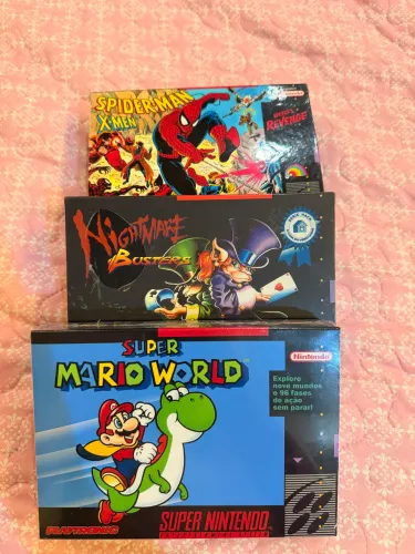 Kit 3 Jogos SNES Lacrados Repro - Traduzidos Português