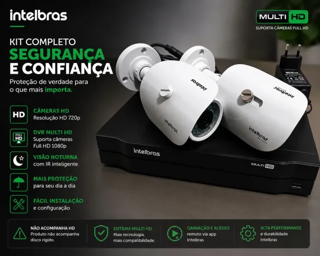 Kit Sistema de Vigilância Intelbras