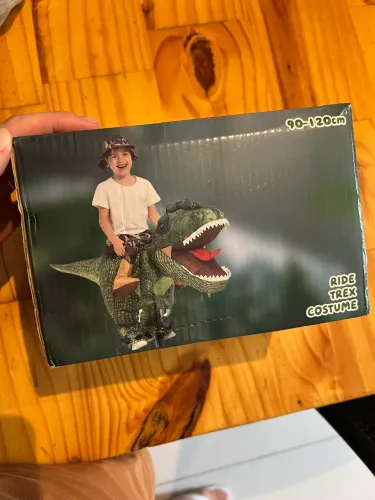 Fantasia dinossauro inflável criança verde 90/120 cm