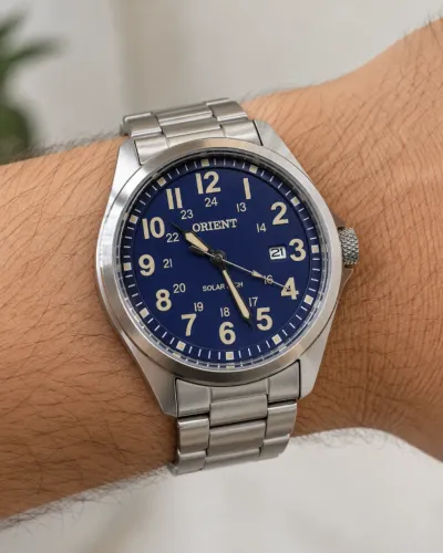 Orient Solartech Azul - 2 pulseiras - Oportunidade