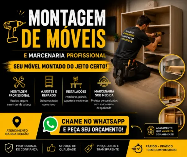 Chame um profissional e tenha seu móvel pronto hoje