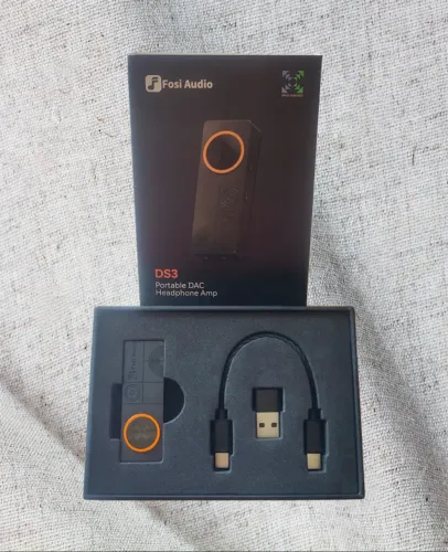 DAC Fosi DS3+ Cabo fone de Ouvido 4.4 balanceado