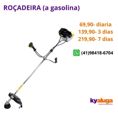 ALUGUEL - roçadeira a gasolina