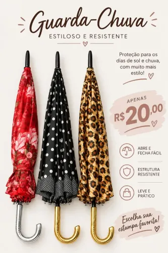 Guarda chuvas super resistente