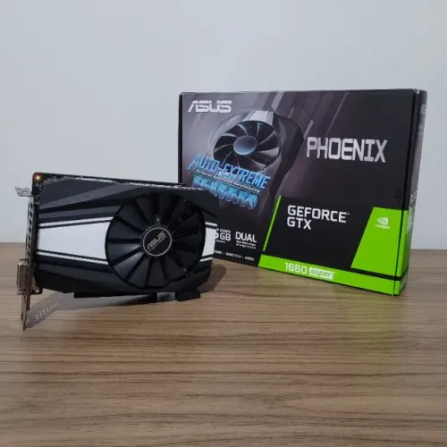 Placa de Vídeo GTX 1660 Super 6GB GDDR6 192 Bit Asus Phoenix OC - GPU Top para Jogos